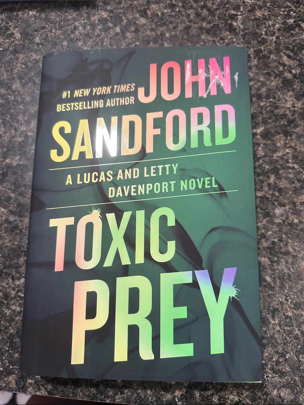 John Sandford Toxic Prey Hardcover - Green Holographic Cover